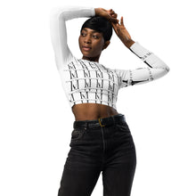 Load image into Gallery viewer, Legal Money Recycled long-sleeve crop top