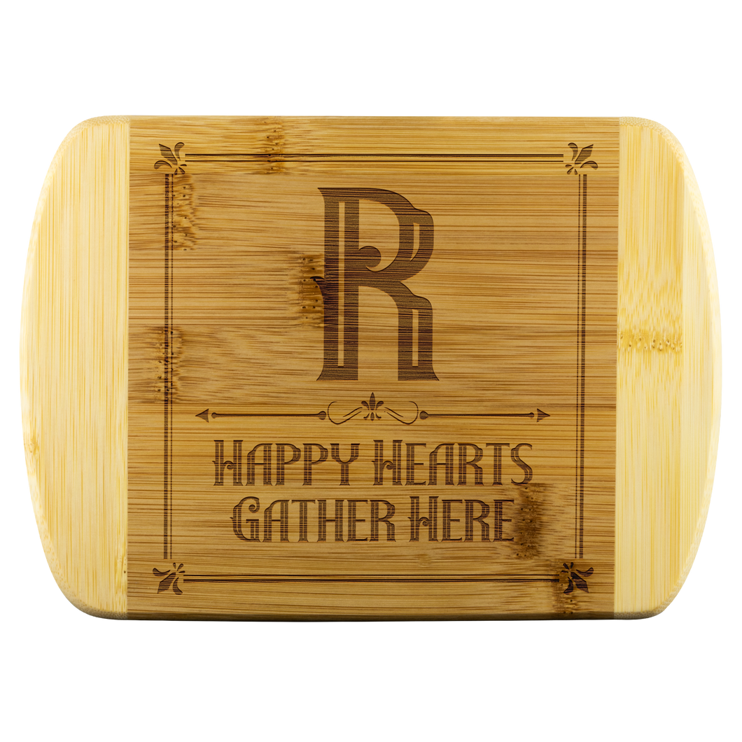 Happy Hearts Gather Here Cutting Board Anagram 