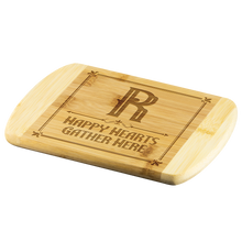 Load image into Gallery viewer, Happy Hearts Gather Here Cutting Board Anagram &quot;R&quot; (style 2)